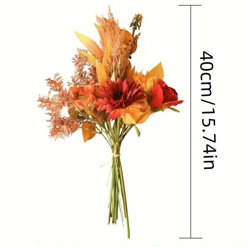 Huis Van Merken - Wholesale Artificial Flowers - Vintage Silk Flower Bouquet – Table Centerpiece for Christmas & Special Occasions2