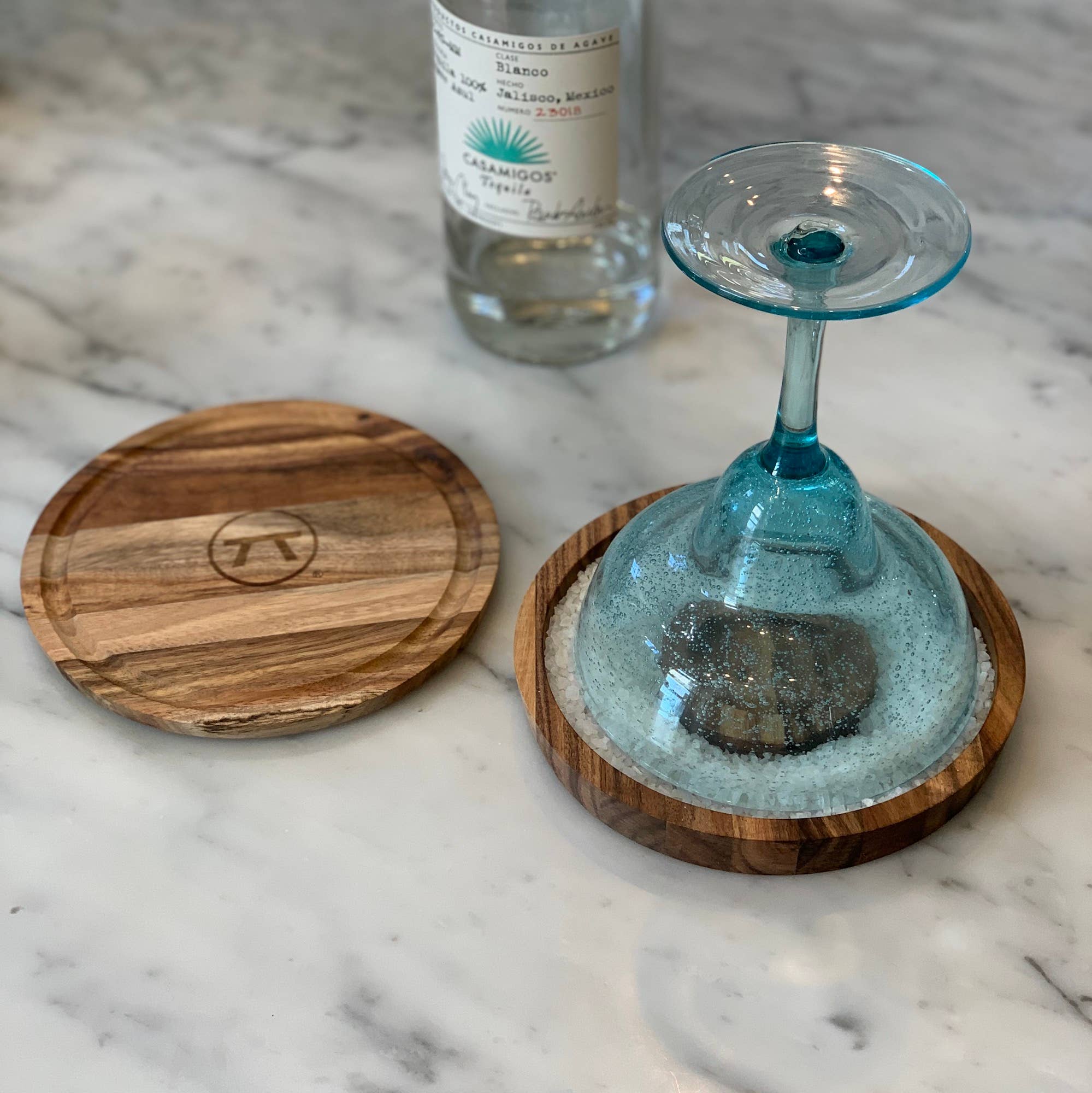 Fox Run Brands - Wholesale Salt Mill - Outset 3-in-1 Acacia Wood Salt Rimmer, Cutting Board, 6.25"3