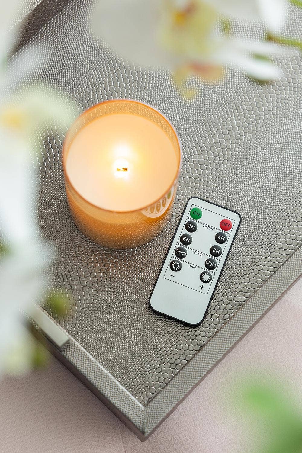 A&B Home Group Inc. - Wholesale Flameless Candle - S/3 Real Flame-Effect LED Wax Candles With Remote - Amber5