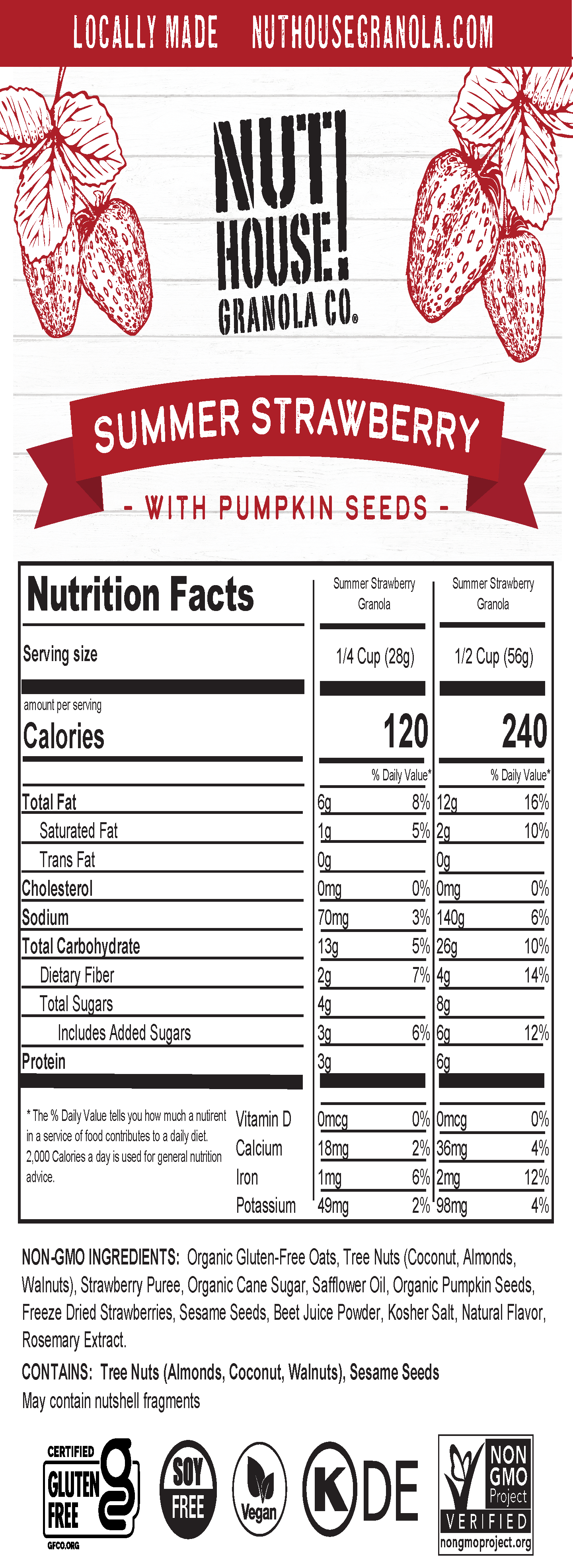 NutHouse! Granola Company - Wholesale Granola - Summer Strawberry Granola, 10lb Bulk3