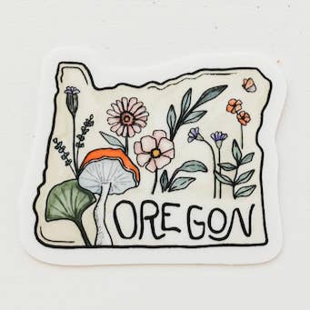 Sticker Girl - Wholesale Sticker - Mini Wildflower Oregon Vinyl Sticker 0