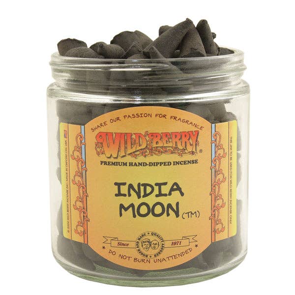 Wild Berry Incense Cones India Moon for wholesale by Dip and Glow