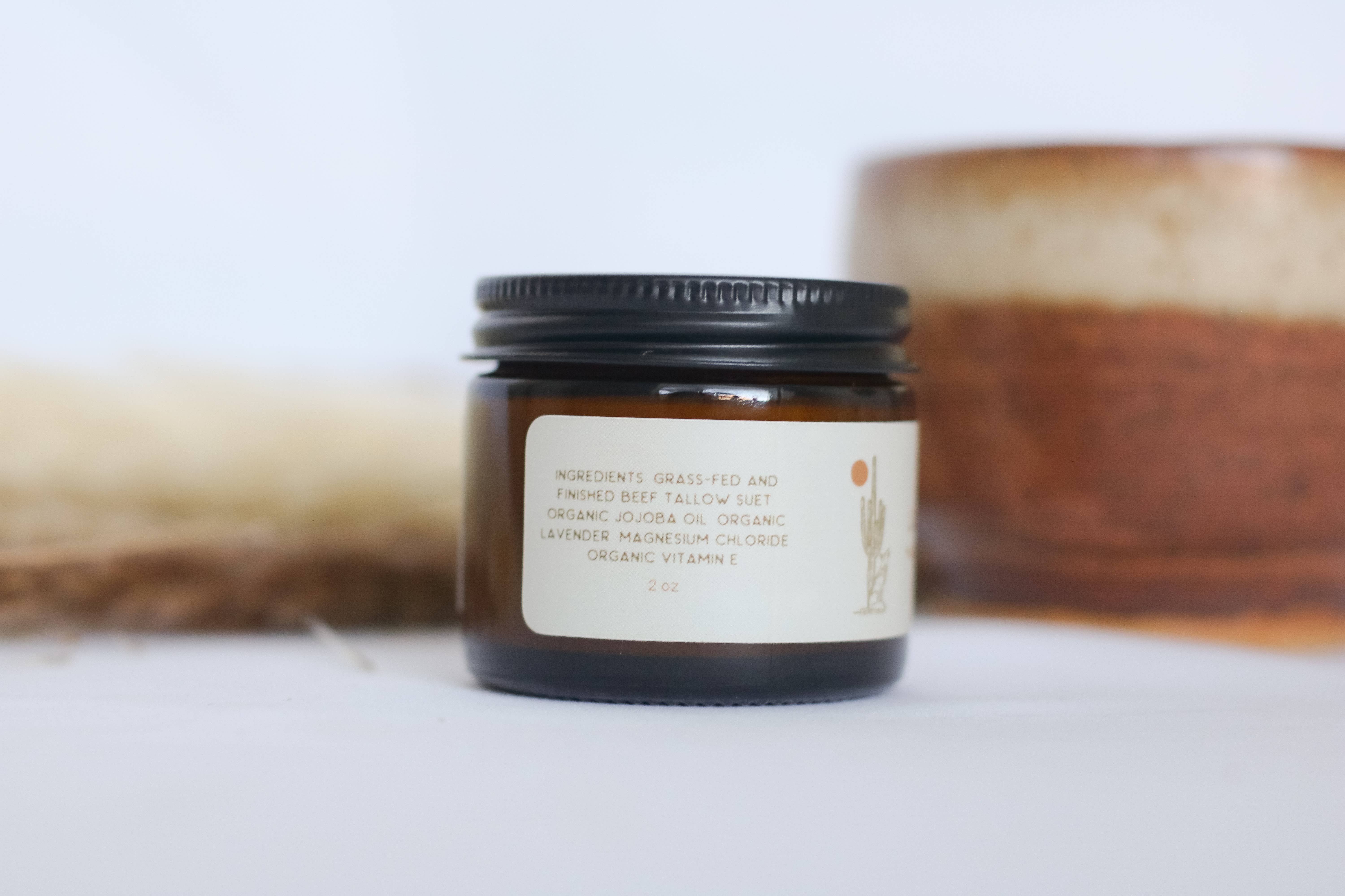 Ancestral Solskin - Wholesale Healing Salve/Balm/Cream - Lavender and Magnesium Tallow Balm 2 OZ1