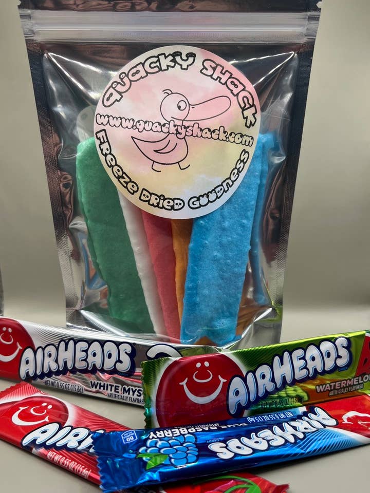 Luchtkwakzalvers voor wholesale door Quacky Shack Freeze Dried Candy