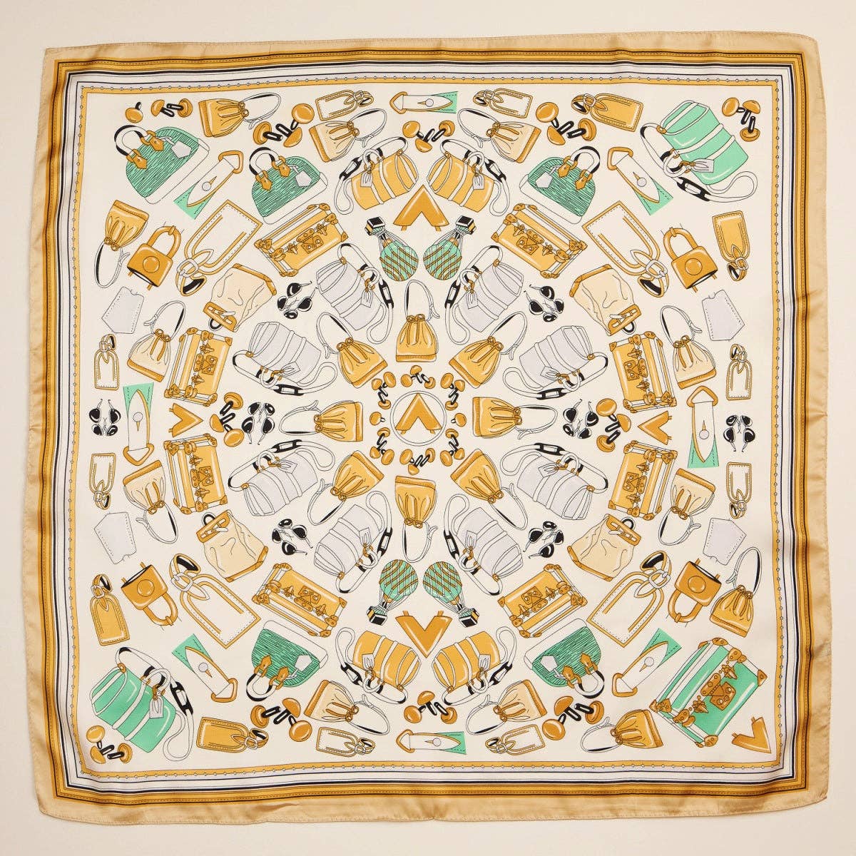 Frem - Wholesale Scarf - Women's - Chic Fashion-Inspired Square Silk Texture Scarf0