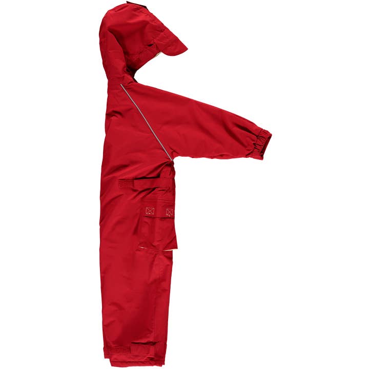 Hippychick – wholesale Rain suit – Kids – HC Waterproof All In One Fiesta Red 12-18 Months2