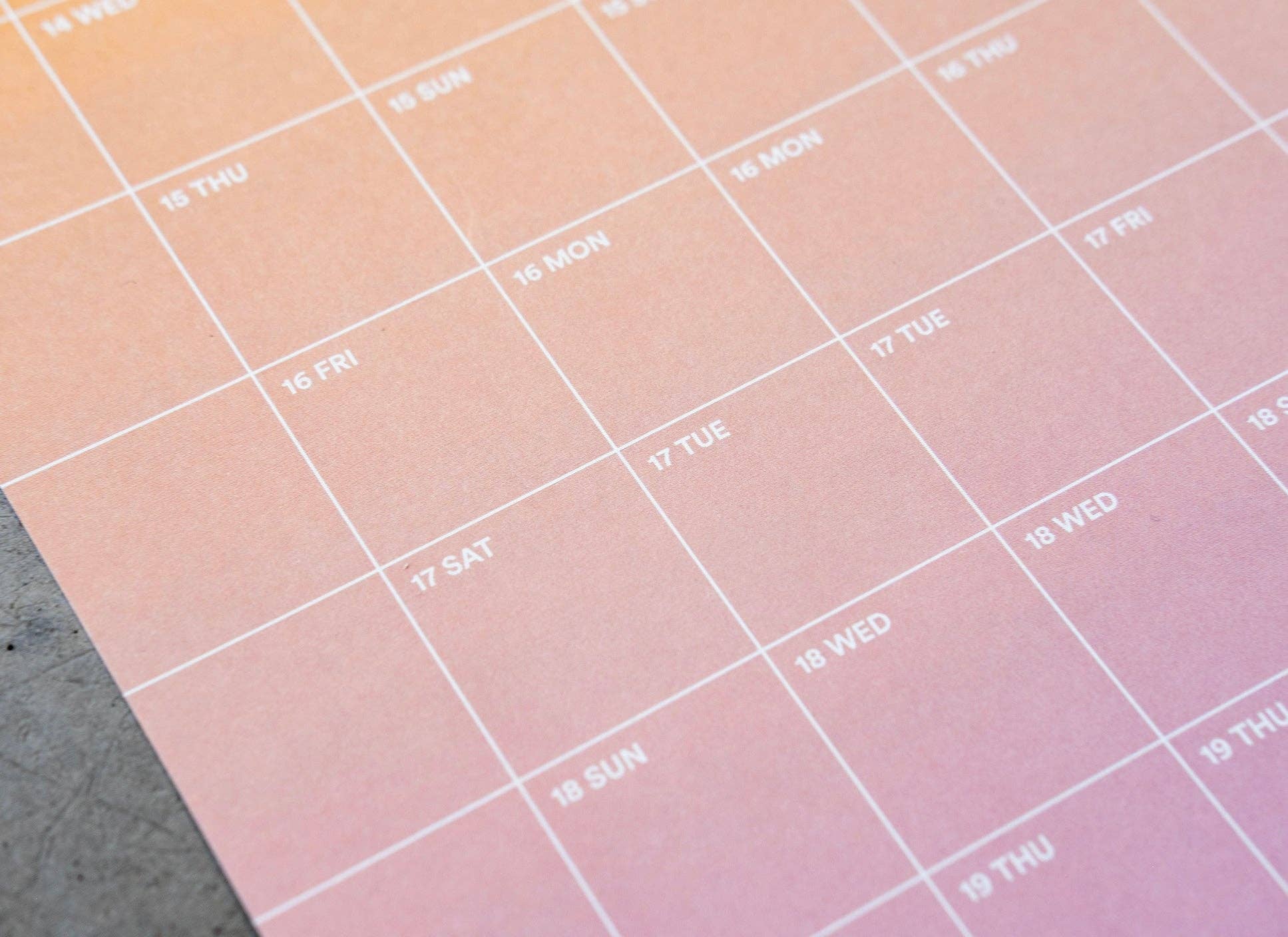 Yearcalendar - Wholesale Calendar - 2026 Gradient 40x100cm8