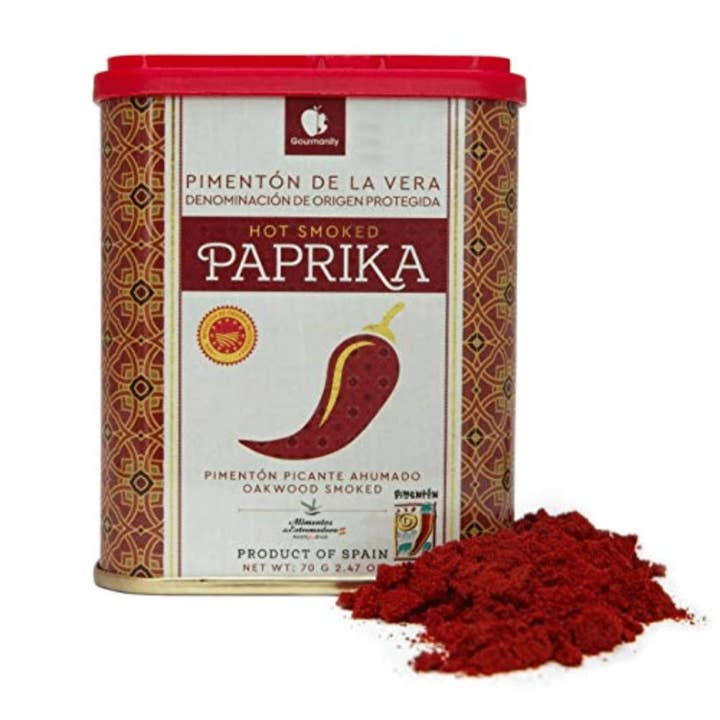 Think Distributors - Wholesale Dried Spice - Gourmanity Hot Smoked Spanish Paprika Tin 2.46oz