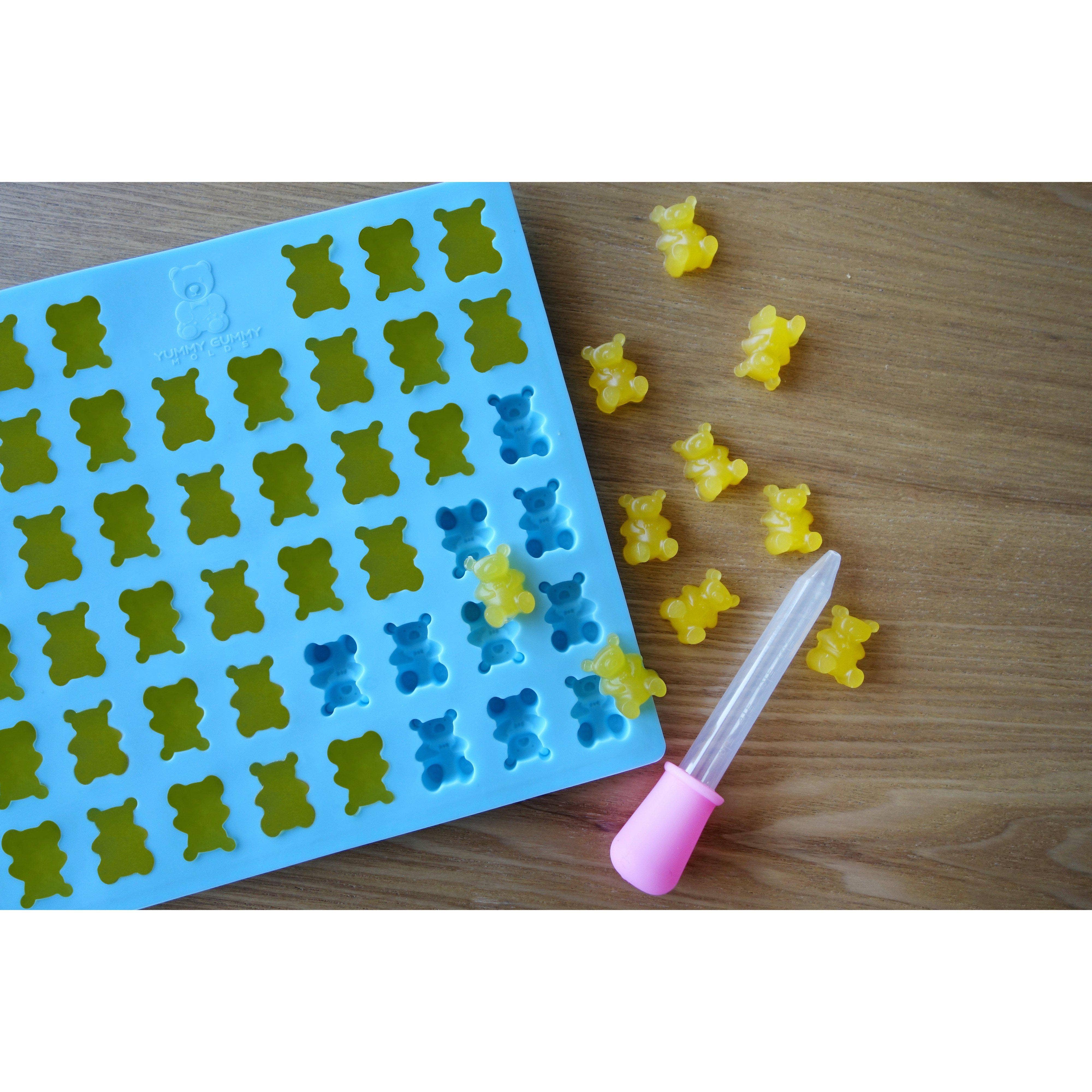 YGM Creations - Wholesale Chocolate/Candy Mold - Gummy Bear Silicone Mold Set – 2-Pack with Bonus Droppers0