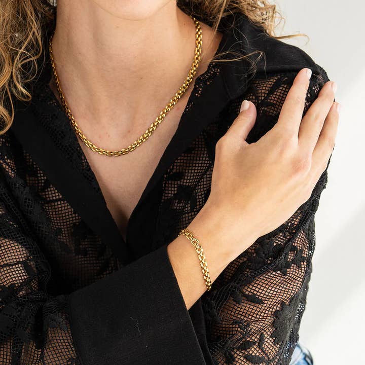 Brenda Grands Jewelry - Wholesale Link & Chain Necklace - Squared Chain Necklace