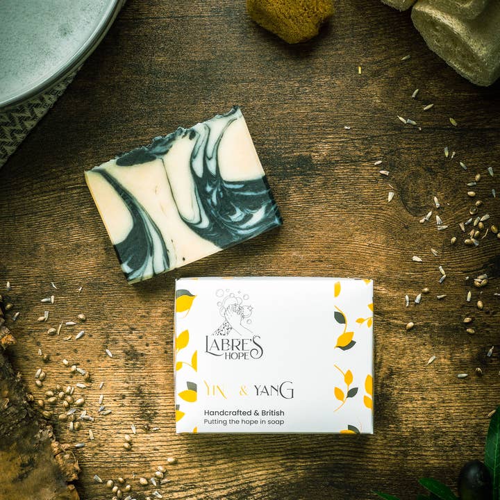 Yin & Yang Vegan Soap | Patchouli, Geranium & Lavender for wholesale by Labre's Hope