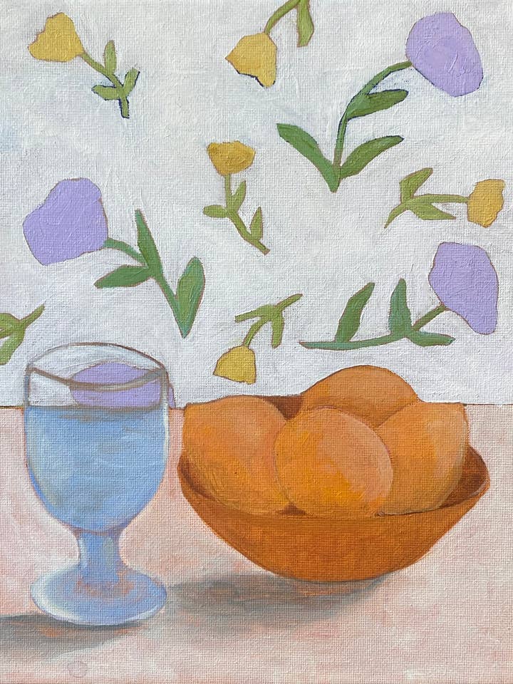 Oranges Art Print for wholesale by Britt Jones Art