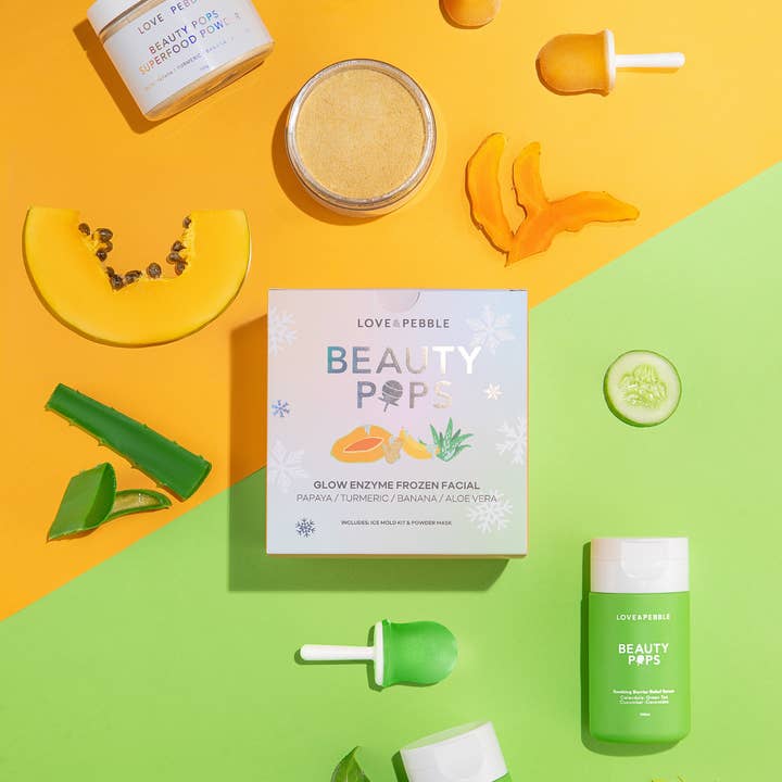 Love & Pebble – Engroshandel Ansigtsmaske – BEAUTY POPS™ Glow & Soothe Bundle - Icy Facial Skincare11
