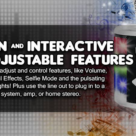 Mainstream Source - Wholesale Musical Instrument - Mainstream Source® Wireless Bluetooth Karaoke Microphone – H9