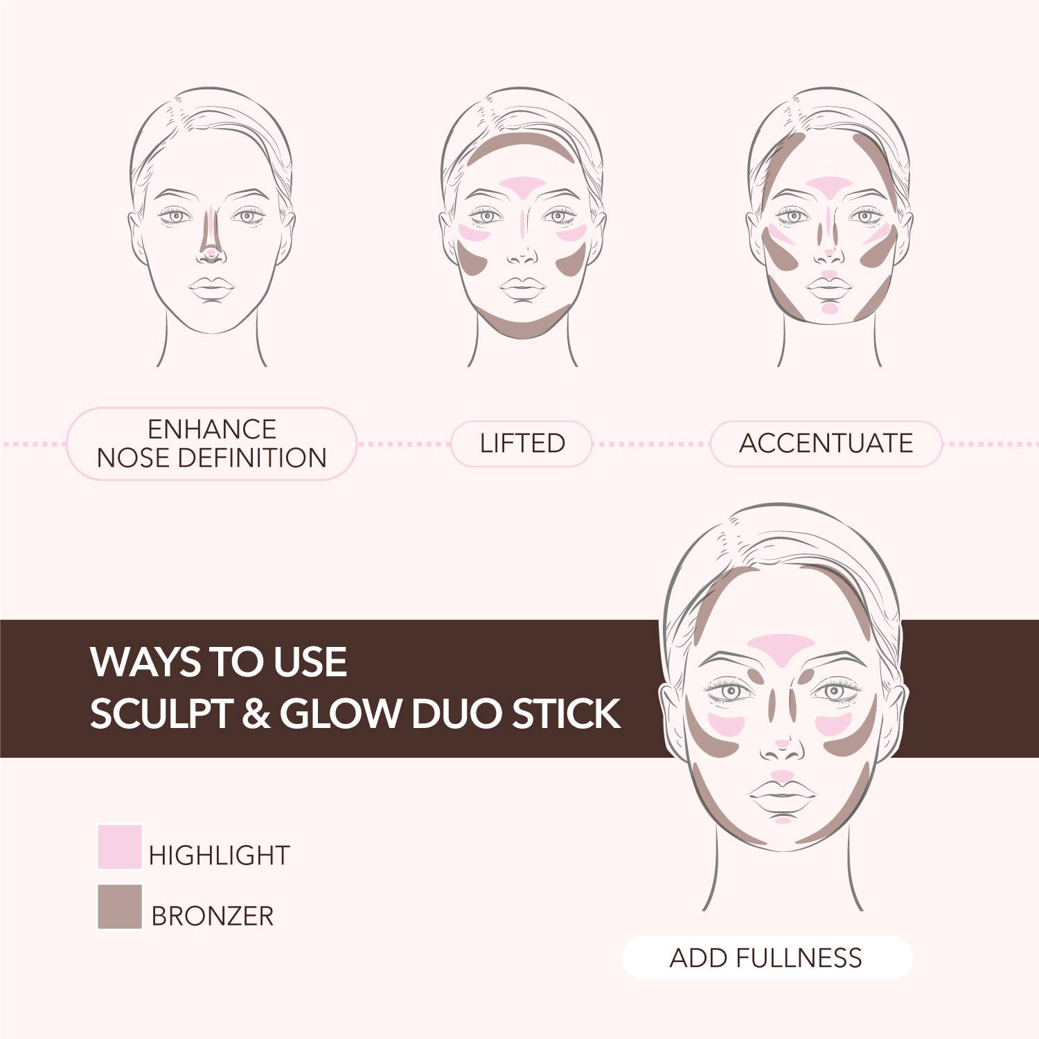 Moira Cosmetics - Wholesale Makeup Contour - Moira Makeup Display Liquid Contour & Duo Stick 48pcs6