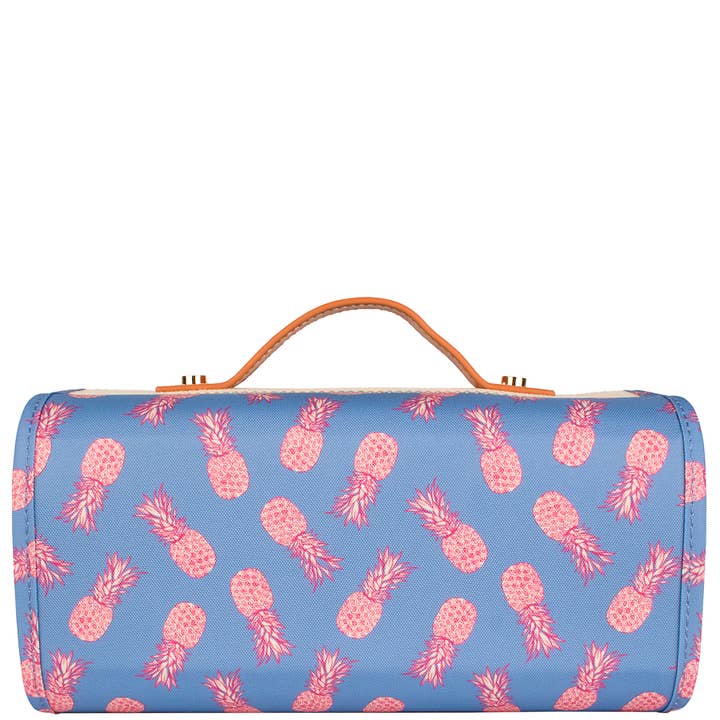 Boulevard - Wholesale Toiletry Bag - Women's - "Delilah" Pineapple Toiletry Roll (Personalizable)