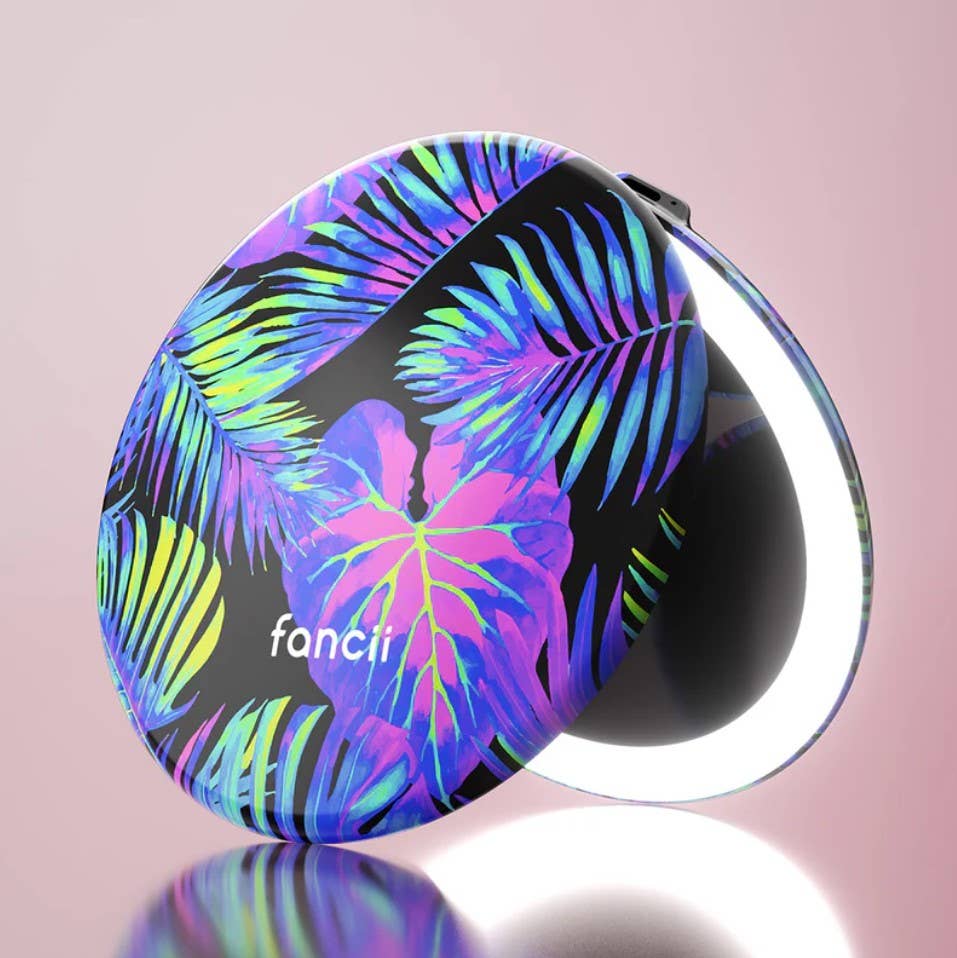 Fancii - Wholesale Compact Mirror - Taylor 5" Compact Mirror with LED Lights2