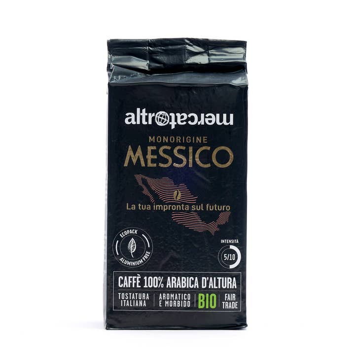 Café 100% Arábica Monorigin México Moka-Org molido. 250 g para venta al por mayor de Altromercato