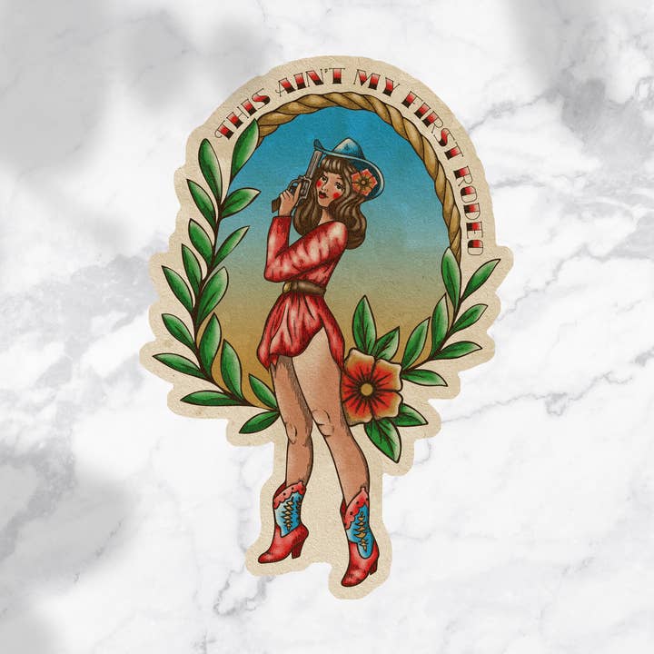 Ce n'est pas mon premier autocollant rodéo pour la vente par Cluster Funk Studio