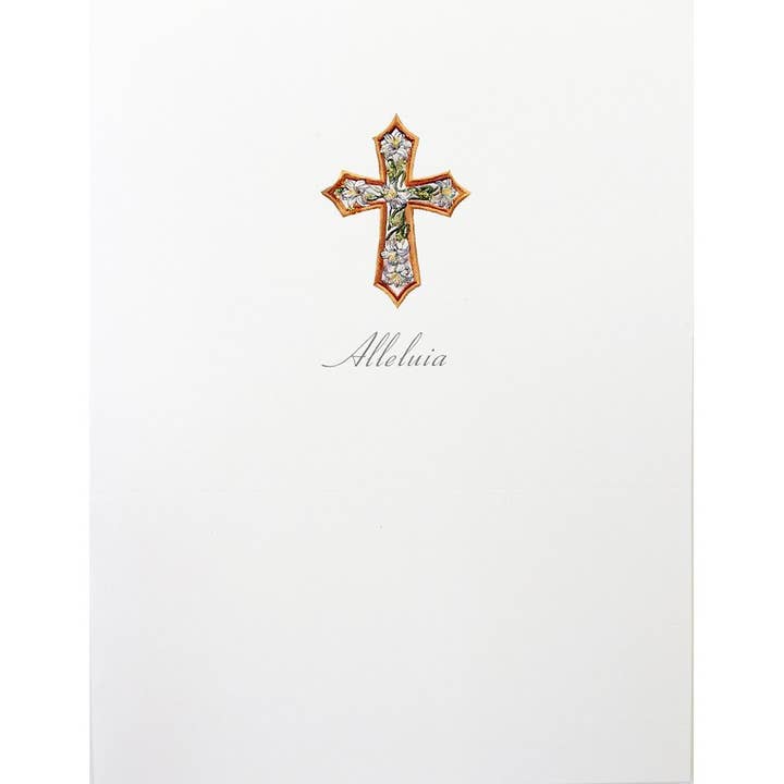 lumia designs - Wholesale Everyday Greeting Card - Alleluia Cross Card