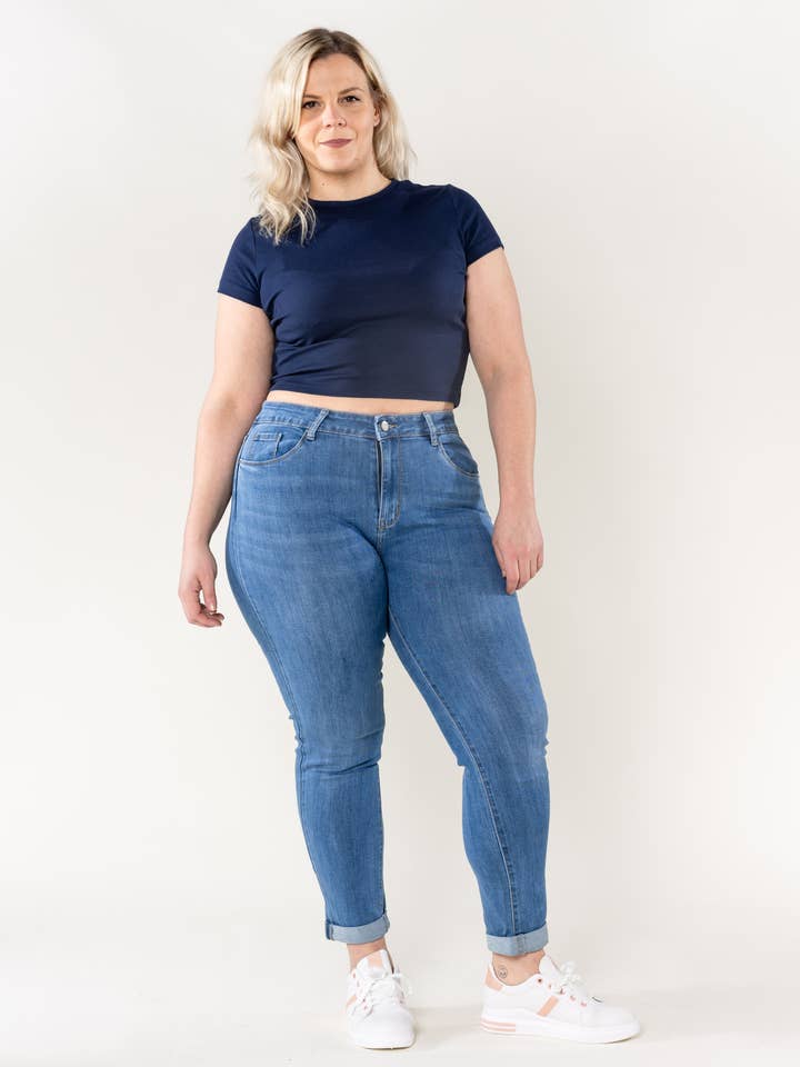 Plus size Curve Plus Size Stretch Jeans P102GT for wholesale by Nina Carter