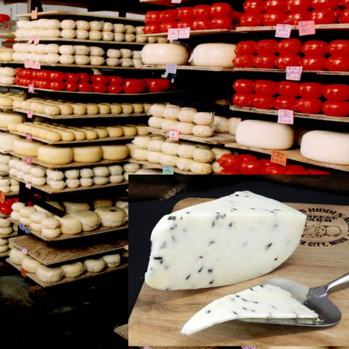 Eichtens Cheese - Wholesale Cheese - Wild Rice Gouda Cheese Retail Wedge3