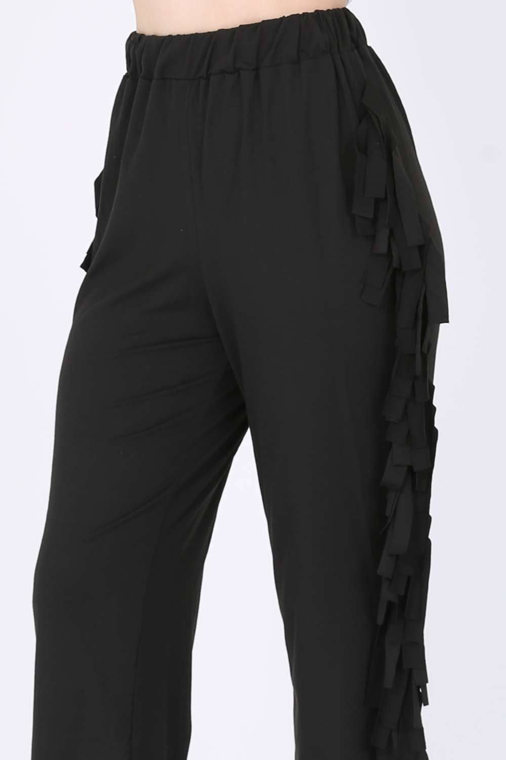 Queen Fashion - Wholesale Broek - Dames - veelzijdige nette broek, broek met franjespanelen10