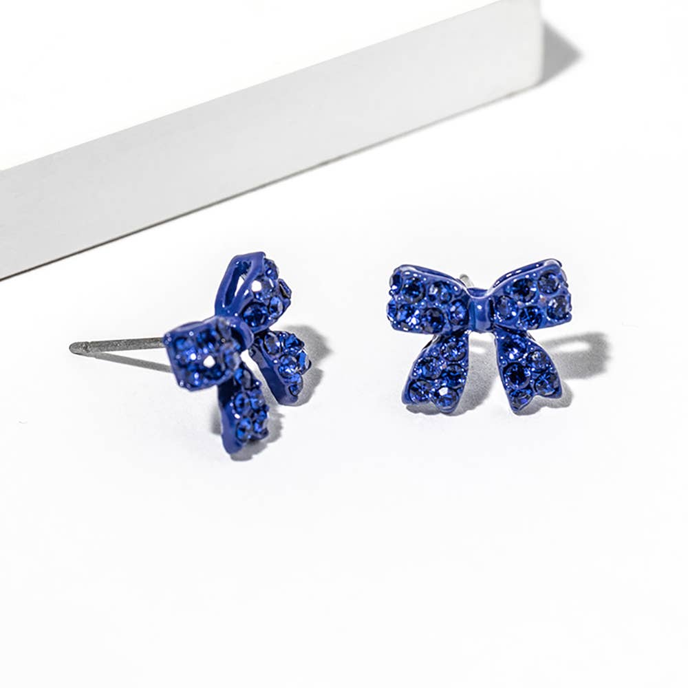 Sensibling Corp. - Vente Clous d'oreille - Boucles d'oreilles clous nœud en strass cristal41