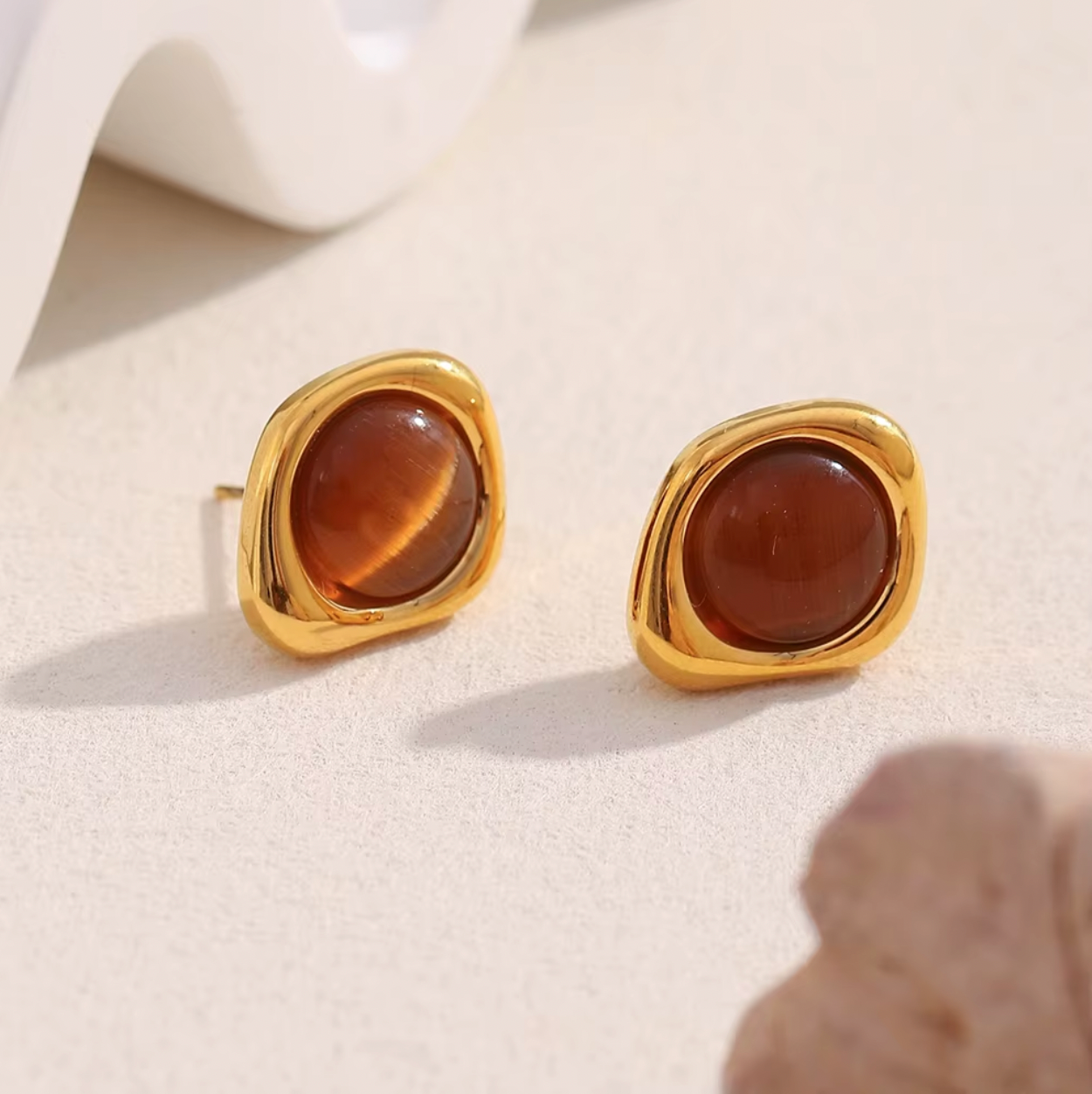 Brown Greta EARRINGS for wholesale on Faire6