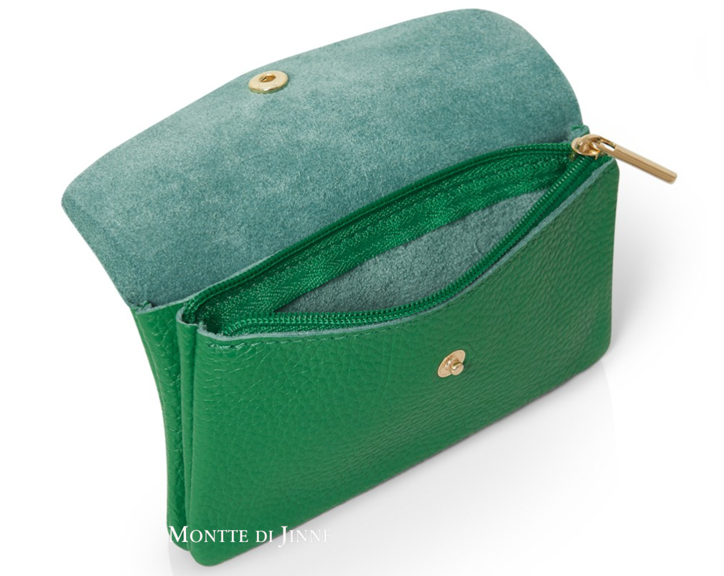 MONTTE DI JINNE – Porta-moedas - Mulher por atacado – Carteira Média em Couro Legítimo para Moedas e Cartões15