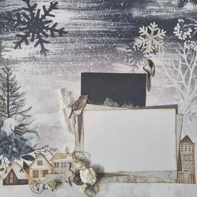 Ecstasy Crafts Distributing - Wholesale Scrapbook - 3Quarter Designs - Scrapbook Collection - Enchanted Winter