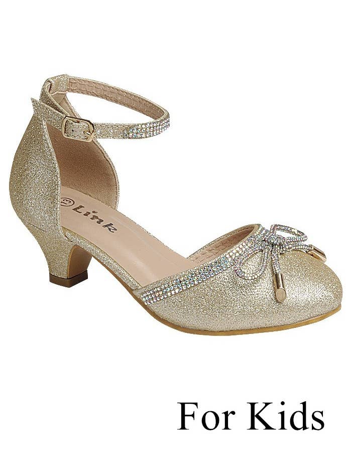 FASHION EMPORIO - Wholesale Low Heels - Women's - Kids Kitten Heel Party Shoes FL-DANA-71K