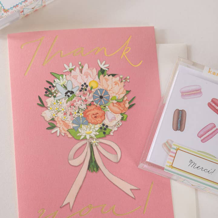 Karen Adams Designs - Wholesale Bedanktkaartje - Thank You Bouquet Wenskaart2