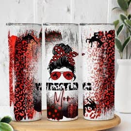 Wrestling gestreifter 20oz Sublimationsbecher für den Großhandel von Twisted T Creations