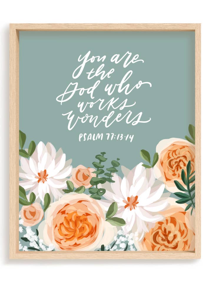 God Who Works Wonders Print for wholesale by Loveall Design Co.