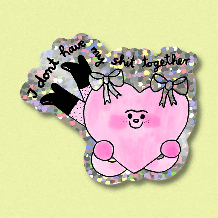 Glitter Sticker Shit together for wholesale by Jenne Grassmann