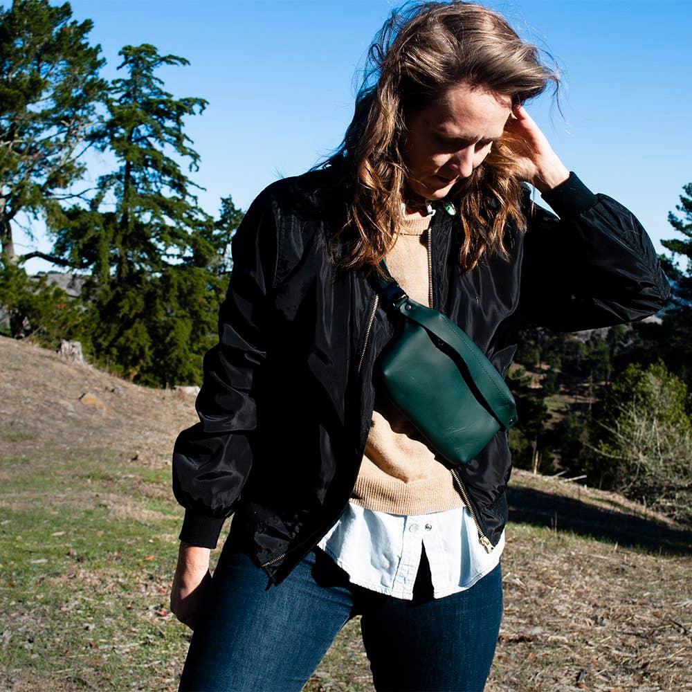 normal Behaviour - Wholesale Belt Bag - Women's - Hippack waist bag in Green, Yellow, Brown & Black, adjustabl2