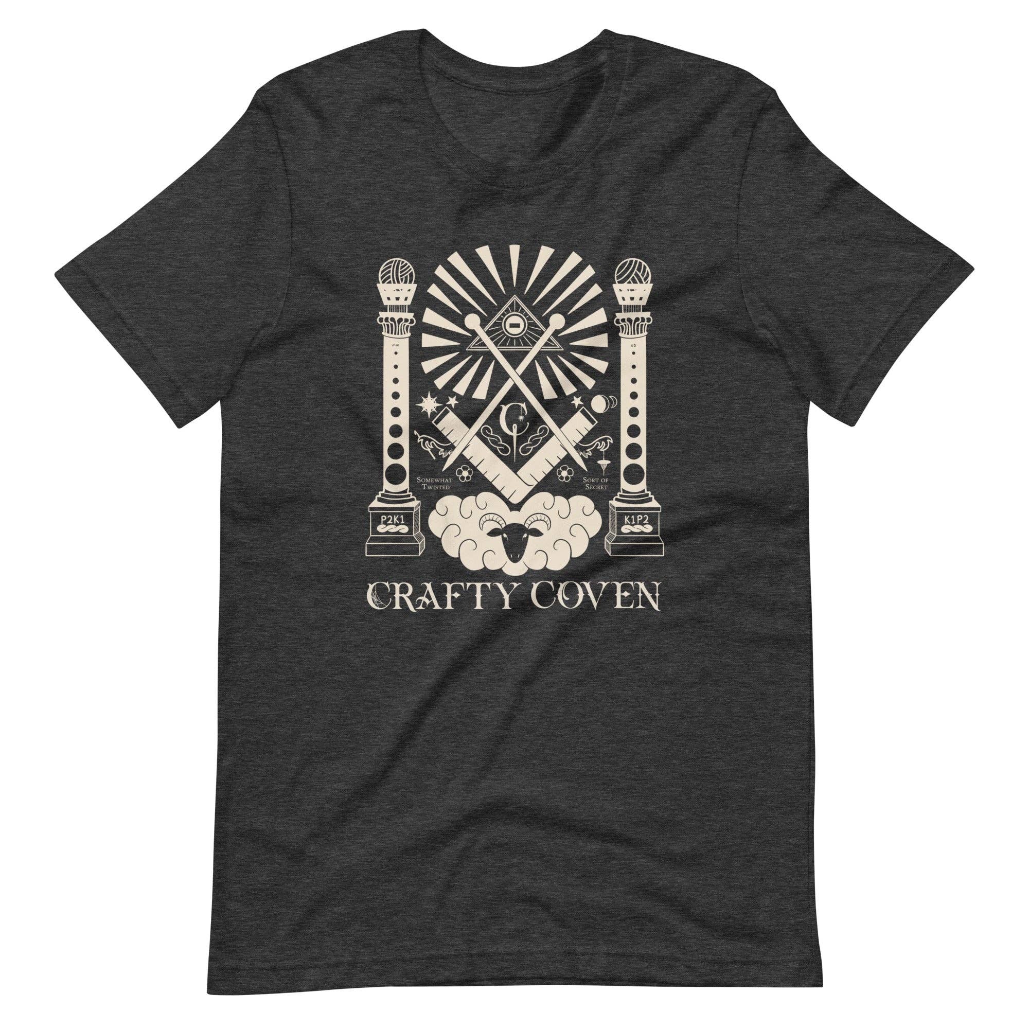 Knitting is Metal - Wholesale Screen Printed T-Shirt - Unisex - Crafty Coven T-Shirt (Design on Front)2