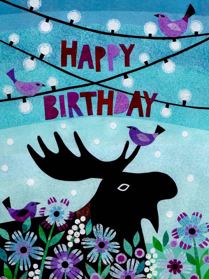kd5NP Birthday Moose for wholesale by kdesign