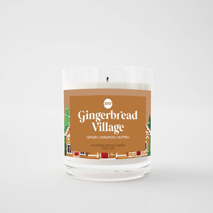 Gingerbread Village | Christmas Candle, 9.2 Oz for wholesale by Noteworthy Co