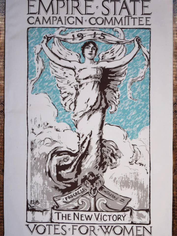 Empire State Committee Votes for Women Tea Towel for wholesale by Radical Tea Towel North America