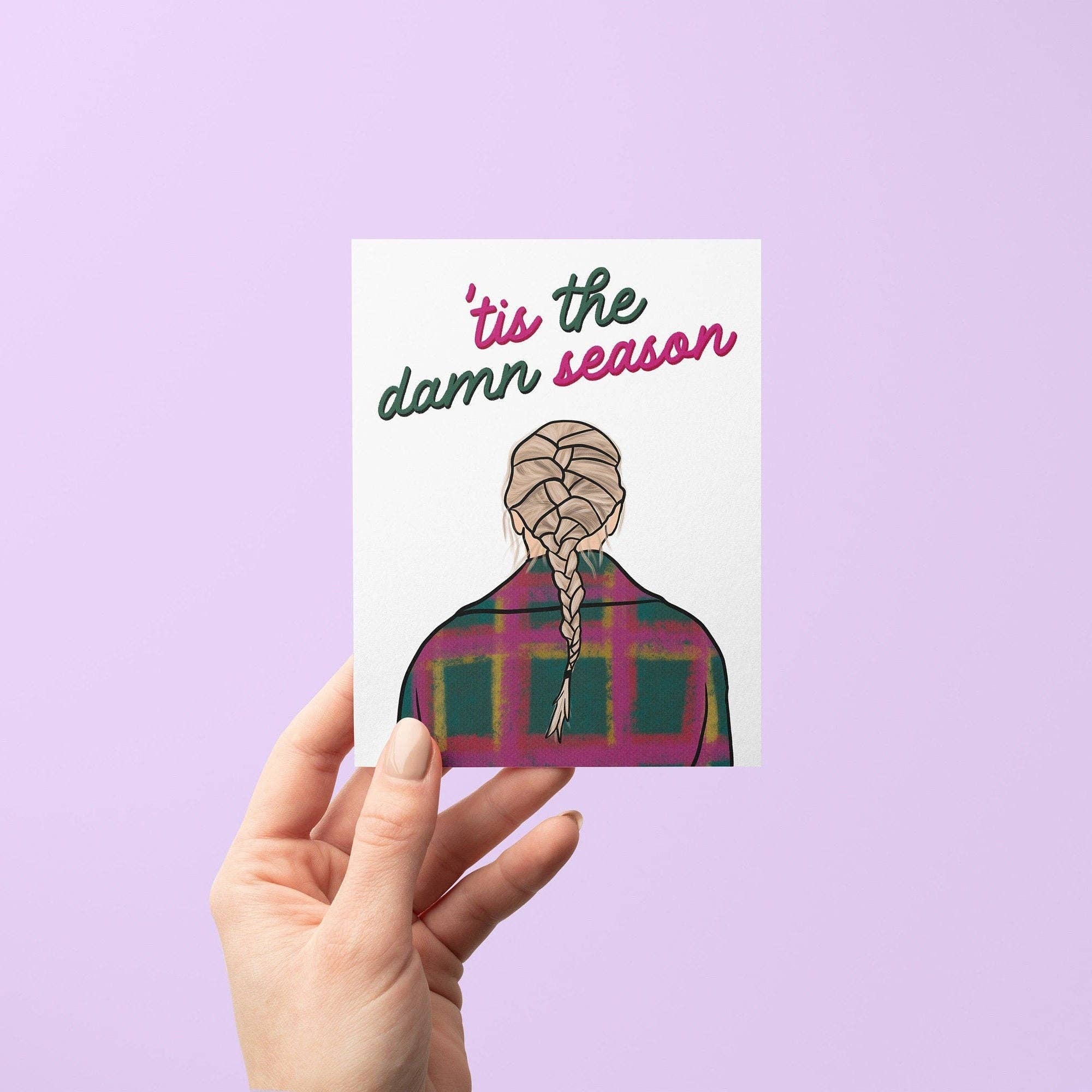 MangoIllustrated - Wholesale Christmas Card - Tis the Damn Season greeting card1