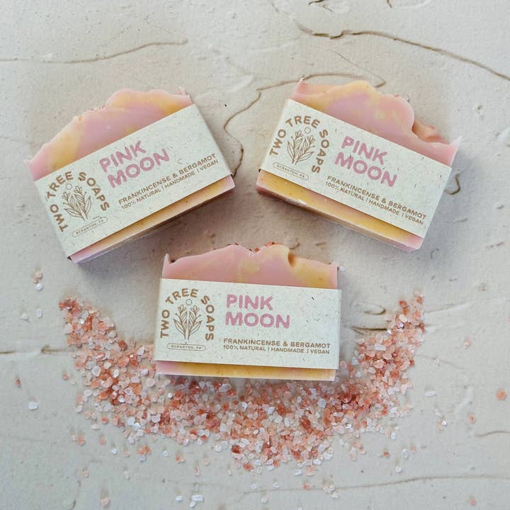 Two Tree Soaps - Wholesale Bar Soap - Pink Moon- Natural Handmade Bar Soap