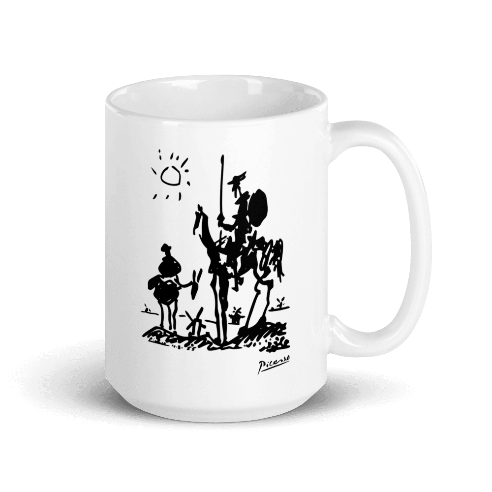 Art-O-Rama Shop - Vente Tasse à café - Tasse Pablo Picasso Don Quichotte de La Mancha, œuvre de 19556