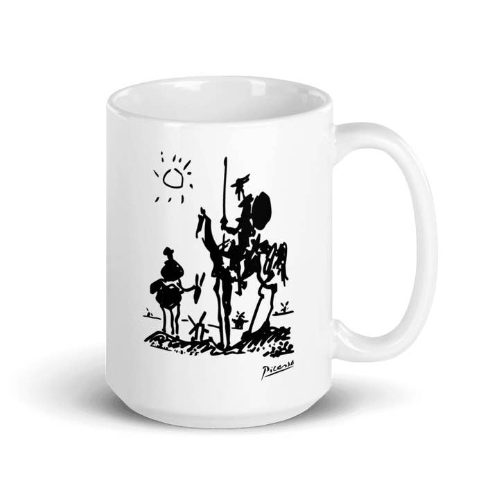 Art-O-Rama Shop - Wholesale Koffiemok - Beker met kunstwerk Don Quichot van La Mancha door Pablo Picasso uit 19556