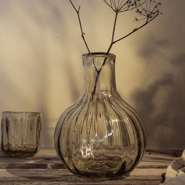 Villa Lua Home - Wholesale Carafe - Handblown Fluted Carafe Set