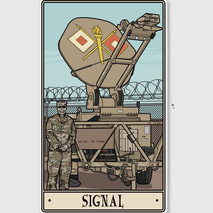 Signal Sticker for wholesale by Platoon Daddy LLC