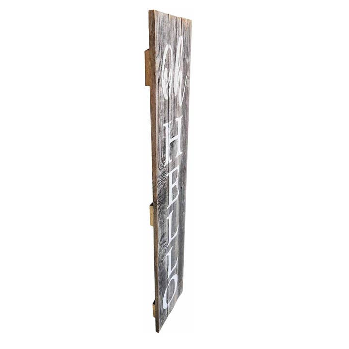 Rockin'Wood - Wholesale Outdoor Sign - Oh Hello Vertical Sign Porch Leaner – Hand Painted2