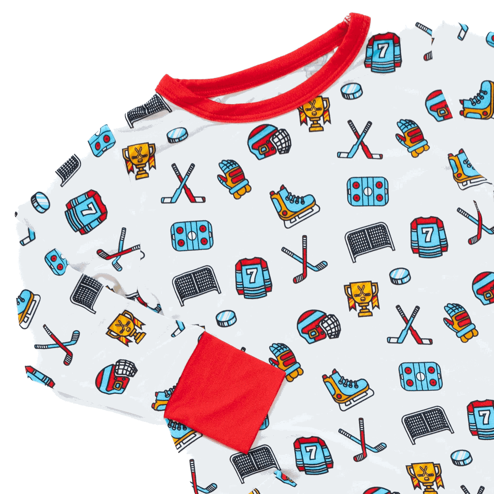 Tailgate Tikes - Wholesale Sleepwear Set - Kids - Hockey Two-Piece Pajama Set6
