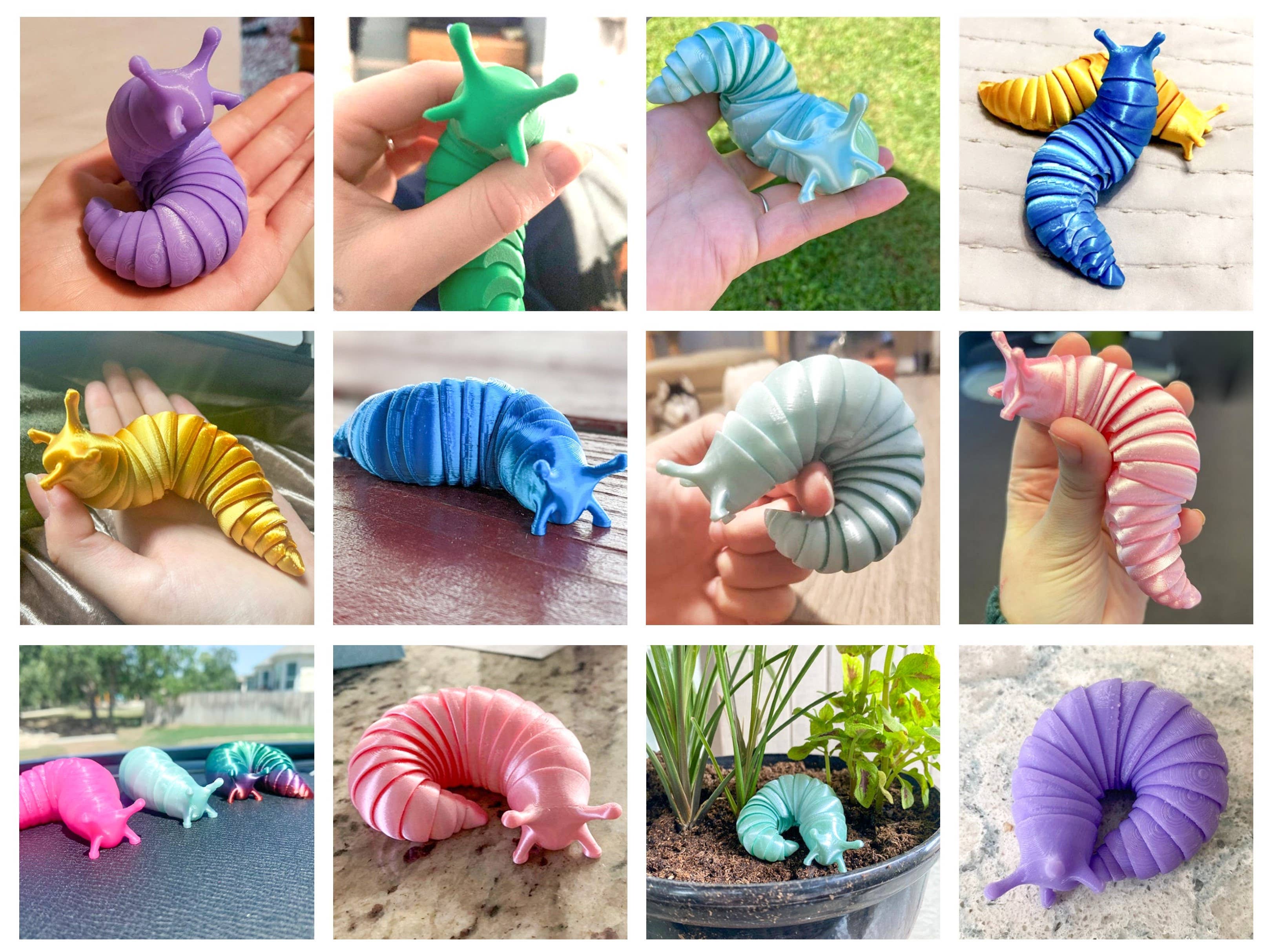 Clever Contraptions - Wholesale Fidget Toy - Kids - Fidget Slug Articulating Stim Toy7